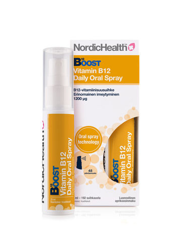 Boost B12-vitamiinisuusuihke NordicHealth
